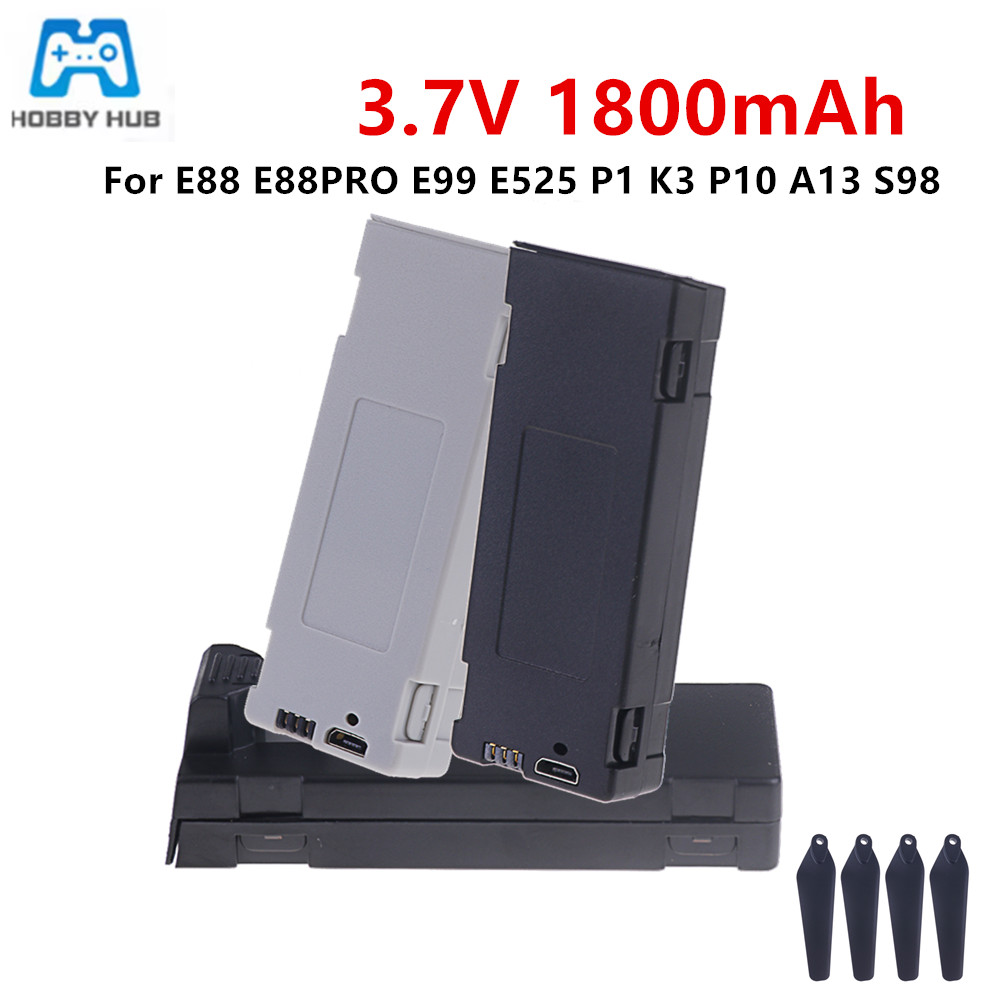 Rc Hobby Airplanes - For E88 Battery Rechargeable Battery 3.7V