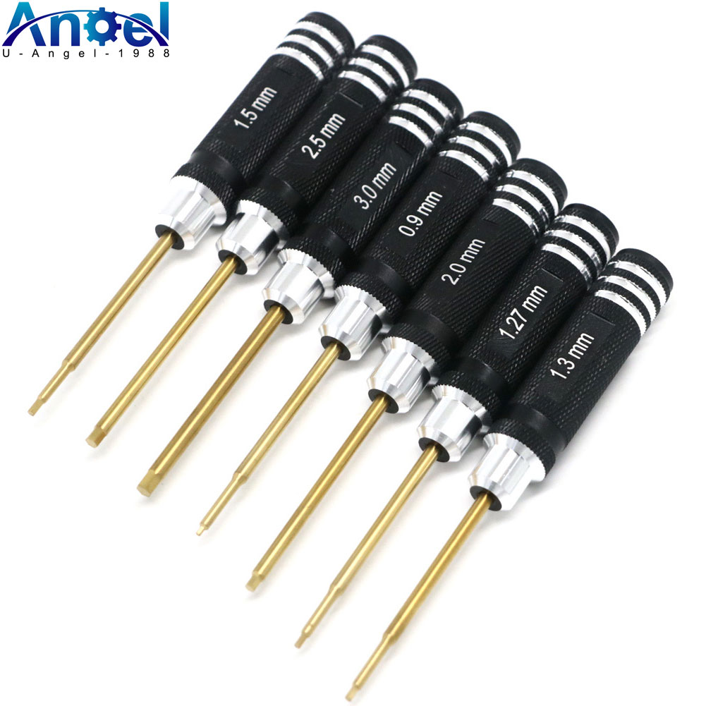 Rc Hobby Tool Kit - 7pcs Titanium Plating Mini Precision Hex