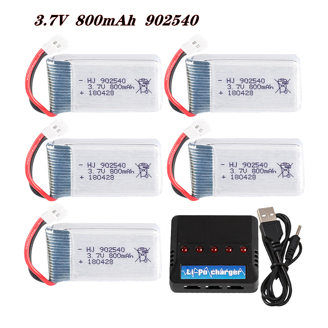 Rc Hobby Airplanes - 3.7V 800mAh 902540 25C Lipo Battery