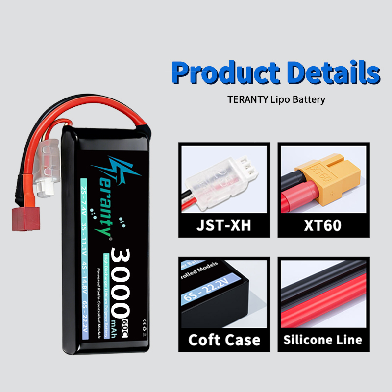 TERANTY 2S 3000mAh Lipo Batter - огляд і ціна Rc Hobby Airplanes