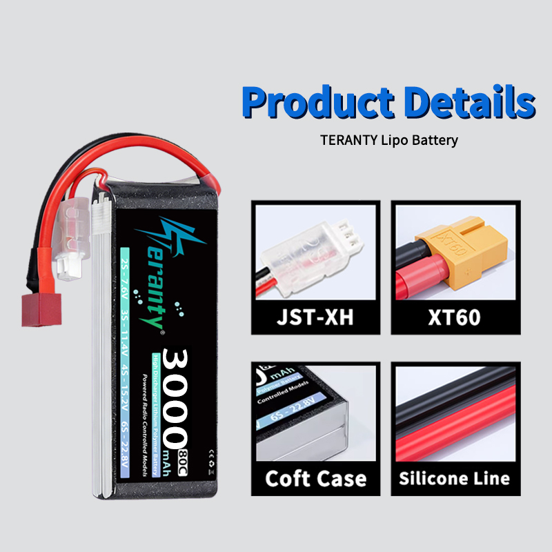 TERANTY 2S 3000mAh Lipo Batter - огляд і ціна Rc Hobby Airplanes