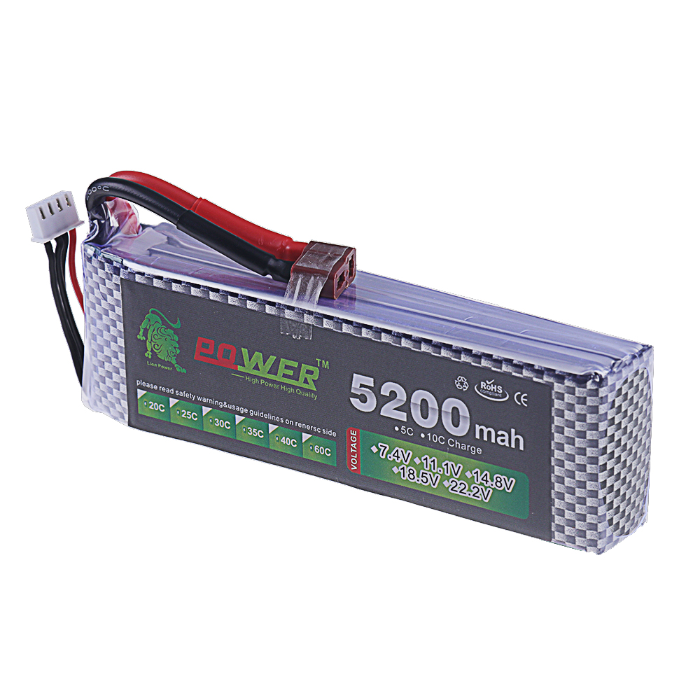 3S Lipo Battery 11.1V 5200mah  - огляд і ціна Rc Hobby Airplanes